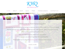 Tablet Screenshot of kimhansonquilts.com